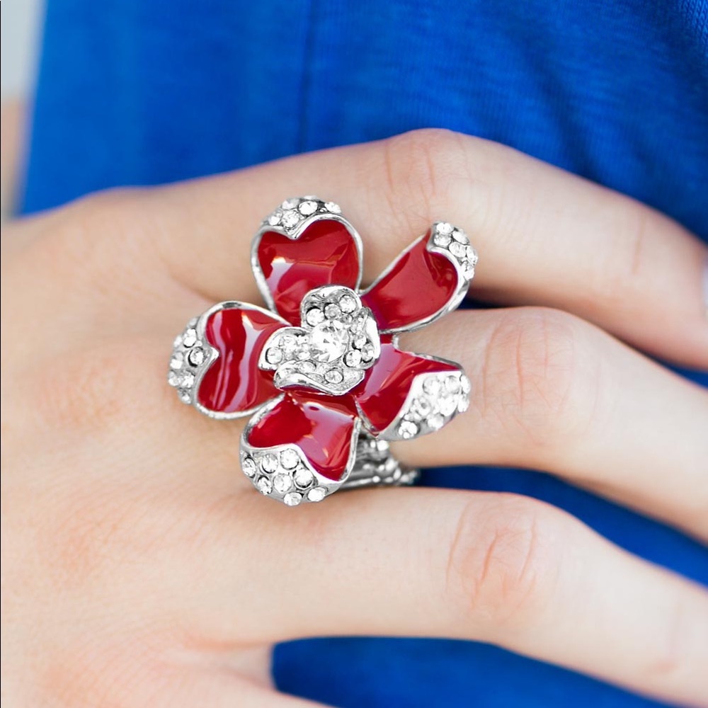 Red and silver ring - Picture 2 of 2